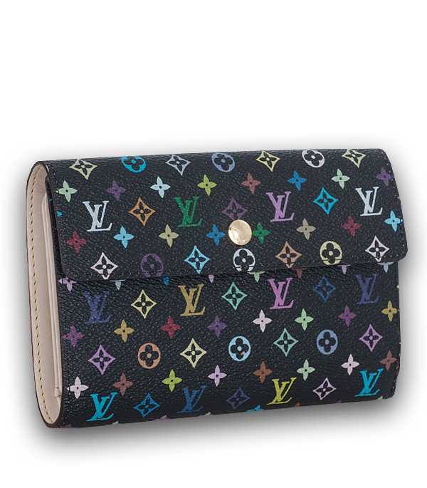 1:1 Copy Louis Vuitton Monogram Multicolore Alexandra Wallet M60084 Replica